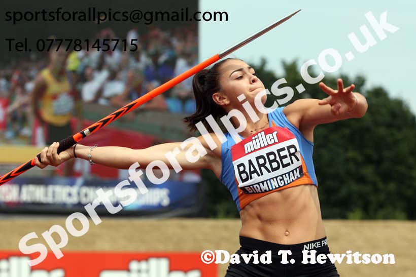 Womens javelin, Muller British Championships, Alexander Stadium, Birmingham. Photo: David T. Hewitson/Sports for All Pics